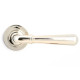 Newbury Lever on Round Rose Set - Polished Nickel