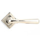 Newbury Lever on Square Rose Set - Polished Nickel