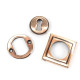 Polished Bronze Square Escutcheon