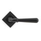 Newbury Lever on Square Rose Set - Aged Bronze