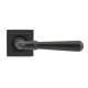 Newbury Lever on Square Rose Set - Aged Bronze