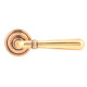 Newbury Lever on Art Deco Rose Set - Polished Bronze
