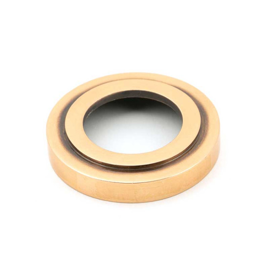 Newbury Lever on Art Deco Rose Set - Polished Bronze