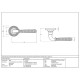 Hammered Newbury Lever on Beehive Rose Set - Aged Brass