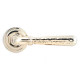Hammered Newbury Lever on Art Deco Rose Set - Polished Nickel