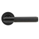 Brompton Sprung Lever Door Handle on Beehive Rose Set - Aged Bronze