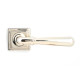Polished Nickel Newbury Lever on Square Rose Set - Unsprung