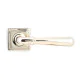 Polished Nickel Newbury Lever on Square Rose Set - Unsprung