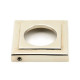 Polished Nickel Newbury Lever on Square Rose Set - Unsprung