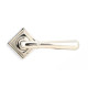 Polished Nickel Newbury Lever on Square Rose Set - Unsprung