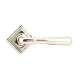 Polished Nickel Newbury Lever on Square Rose Set - Unsprung