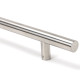 T Bar Handle with Secret Fixings - Satin Marine Stainless Steel
