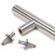 T Bar Handle with Secret Fixings - Satin Marine Stainless Steel