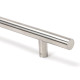 T Bar Handle with Back-to-Back Fixings - Satin Marine Stainless Steel
