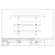 T Bar Handle with Back-to-Back Fixings - Satin Marine Stainless Steel