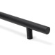 T Bar Handle with Secret Fixings - Matt Black Finish