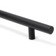 T Bar Handle with Bolt Fixings - Matt Black Finish