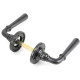 Aged Bronze Newbury Lever on Rose Set - Unsprung