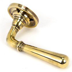 Aged Brass Newbury Lever on Rose Set - Unsprung