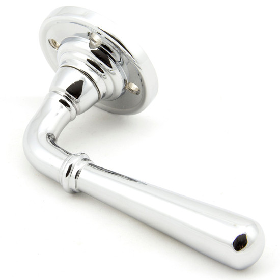 Polished Chrome Newbury Lever on Rose Set - Unsprung