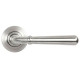Newbury Lever on Round Rose Set - Satin Marine Stainless Steel