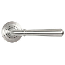 Newbury Lever on Art Deco Rose Set - Satin Marine Stainless Steel