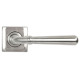 Newbury Lever on Square Rose Set - Satin Marine Stainless Steel