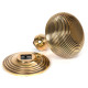 Beehive Centre Door Knob - Aged Brass
