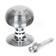 Beehive Centre Door Knob - Polished Chrome
