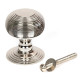 Beehive Centre Door Knob - Polished Nickel