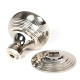 Beehive Centre Door Knob - Polished Nickel
