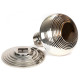 Beehive Centre Door Knob - Polished Nickel
