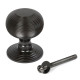 Beehive Centre Door Knob - Aged Bronze