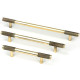 Half Brompton Pull Handle - Aged Brass