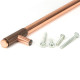 Half Brompton Pull Handle - Polished Bronze
