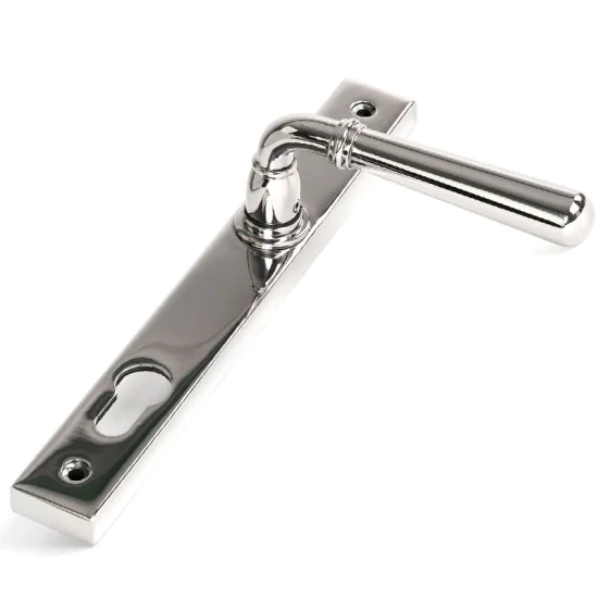 Newbury Slimline Sprung Lever Espagnolette - Polished Marine Stainless Steel