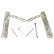 Newbury Slimline Sprung Lever Espagnolette - Satin Marine Stainless Steel