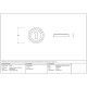 Satin Marine Stainless Steel Art Deco Escutcheon