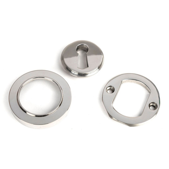Polished Marine Stainless Steel Round Escutcheon
