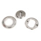 Polished Marine Stainless Steel Art Deco Escutcheon