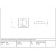Polished Marine Stainless Steel Square Escutcheon