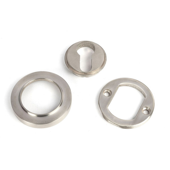 Satin Marine Stainless Steel Round Euro Escutcheon