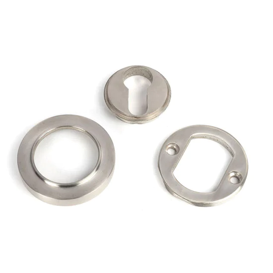 Satin Marine Stainless Steel Round Euro Escutcheon