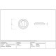 Satin Marine Stainless Steel Art Deco Euro Escutcheon