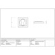 Satin Marine Stainless Steel Square Euro Escutcheon