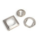 Satin Marine Stainless Steel Square Euro Escutcheon