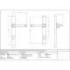 Avon Slimline Sprung Lever Espagnolette - Satin Marine Stainless Steel