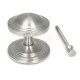 Art Deco Centre Door Knob - Satin Marine Stainless Steel