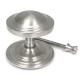 Art Deco Centre Door Knob - Satin Marine Stainless Steel