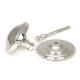 Art Deco Centre Door Knob - Polished Marine Stainless Steel